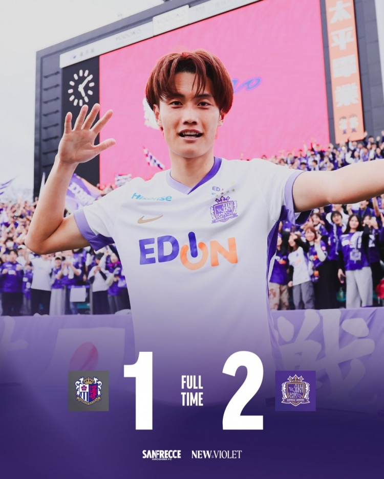 预测互动-世界波+天秀倒钩绝平+反绝杀！广岛三箭2-1大阪樱花，领跑J1西区